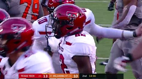 Texas Tech Vs No 15 Oklahoma State Football Highlights 2018 Video