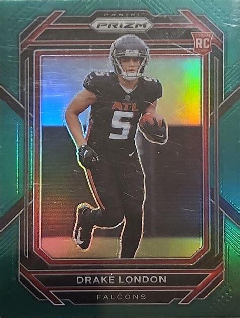 Panini Prizm Rc Drake London Atlanta Falcons Green Prizms