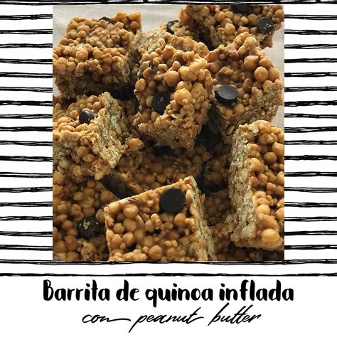 BARRITAS DE QUINOA INFLADA CON PEANUT BUTTER