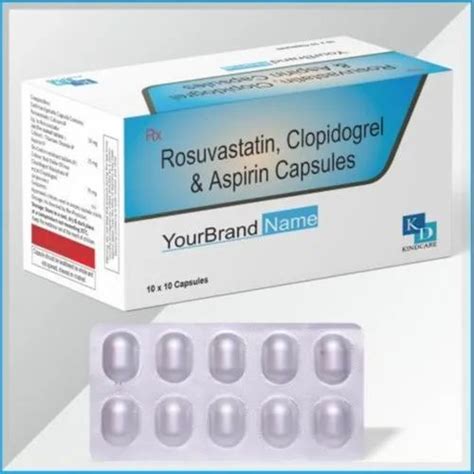 Rosuvastatin Clopidogrel And Aspirin Capsules Self Prescription At Rs