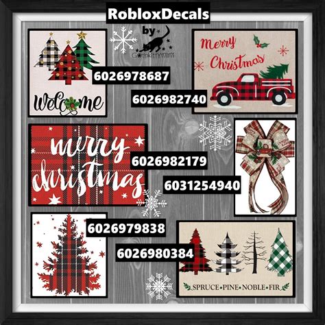 Roblox Christmas Decal Codes