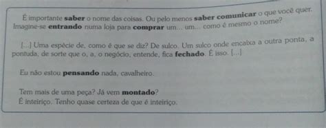 Quais Das Formas Verbais Destacadas Parecem N O Estar Conjugadas Librain