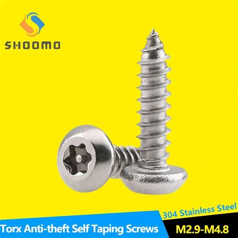 Tamper Proof Security Button Head Screws Round Pan Head Self Tapping Screw Torx Anti Theft