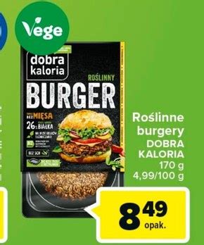 Archiwum Dobra Kaloria Roślinny burger 170 g 2 sztuki Carrefour