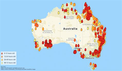 Bushfires In Australia Map