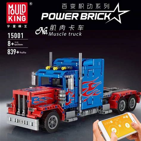 MOULD KING 15001 MOC-24330 379 Peterbilt Truck with 839 Pieces | MOULD KING