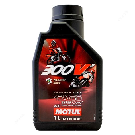 Motul 300V2 4T Factory Line 10W50 Oil 1L Mototechniks