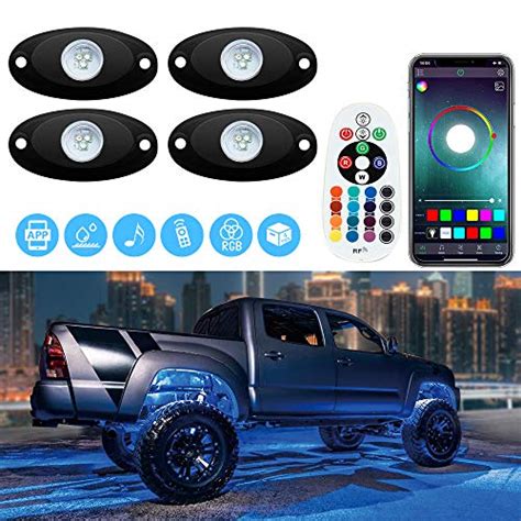 Sunpie Rock Lights Pods Rgb Led Rock Lights For All Jeep Model Atv