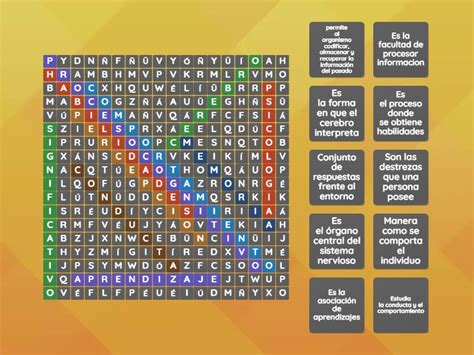 SOPA DE LETRAS INSTRUMENTO INTERACTIVO APRENDIZAJE Wordsearch