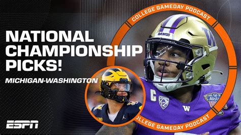 National Championship PICKS: Michigan vs. Washington 🏆 | College ...