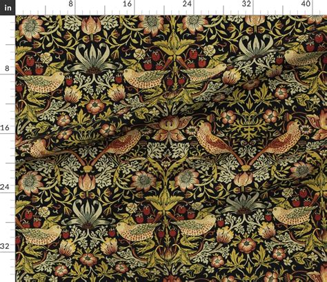 William Morris ~ Strawberry Thief ~ Fabric | Spoonflower