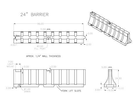 Jersey Curb Dimensions