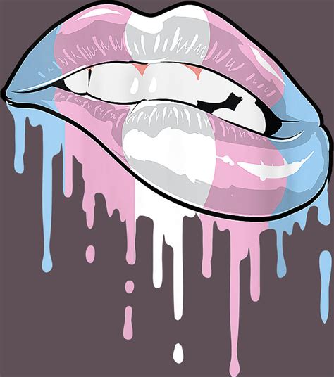 Transgender Pride Sexy Rainbow Lips Lgbtq Gay Lesbian Mixed Media By Hung Duong Duy Pixels