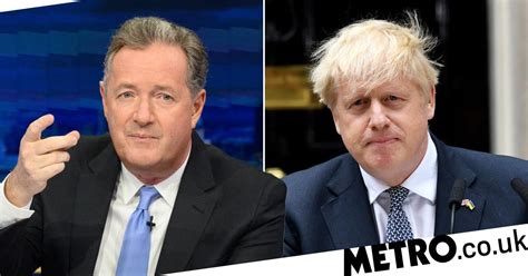 Piers Morgan Leads Stars Slating Boris Johnsons Speech As He Resigns