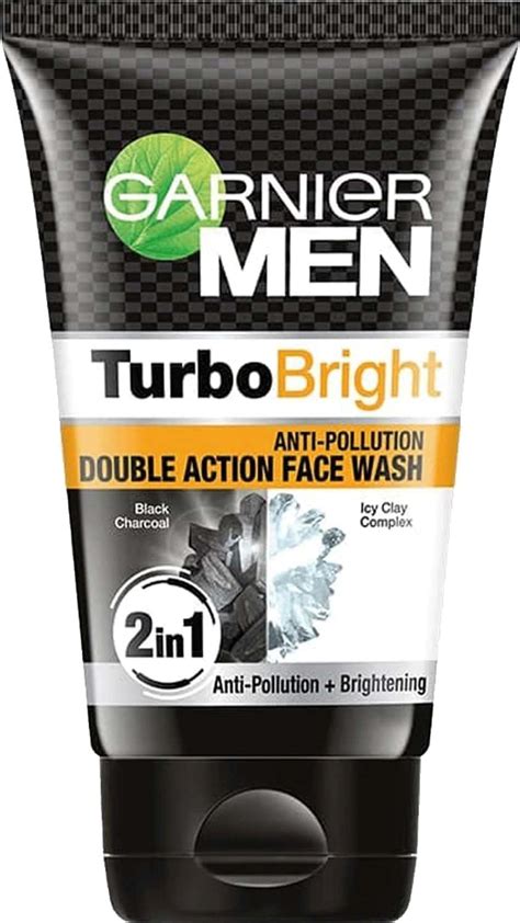 Buy Garnier Men Turbo Bright Anti Pollution Double Action Face Wash