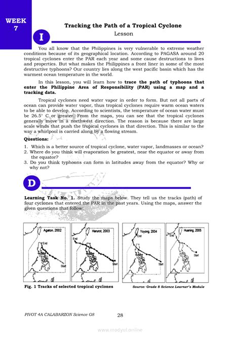 Science 8 Second Quarter Module (PIVOT) | Grade 8 Modules