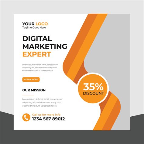 Trendy Editable Professional digital business agency marketing social ...