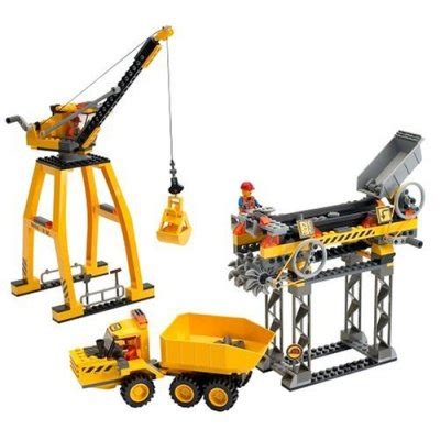 LEGO Construction Site Crane and Dump Truck construction building play set