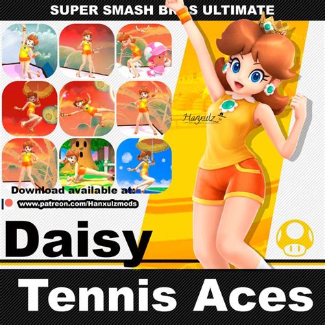 SSBU Mod: Daisy (Tennis Aces) by Hanxulz on DeviantArt | Ace, Super ...