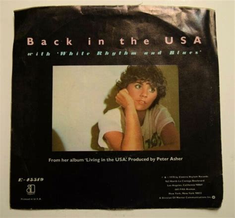 Linda Ronstadt Back In The Usa By Chuck Berry Excellent C 1978 Ebay