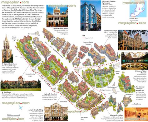 Mumbai Top Tourist Attractions Map Mumbai Kala Ghoda Central Free To