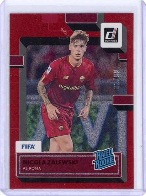 Nicola Zalewski Donruss Soccer Fifa Red As Roma Rated