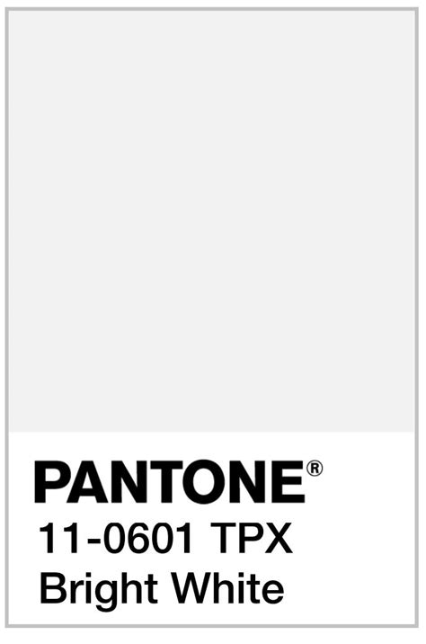 pantone 1 - 061 tpx bright white