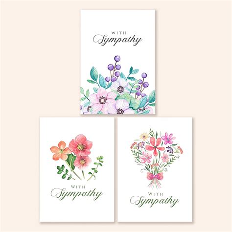 Three Designs Sympathy Card Set | Set of 12 – Sweetzer & Orange