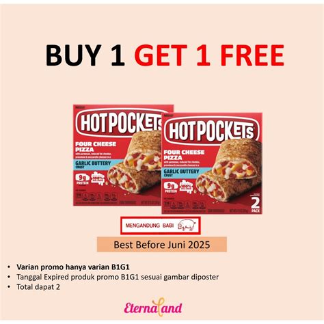 Jual Hot Pockets Four Cheese Pizza Impor USA Shopee Indonesia