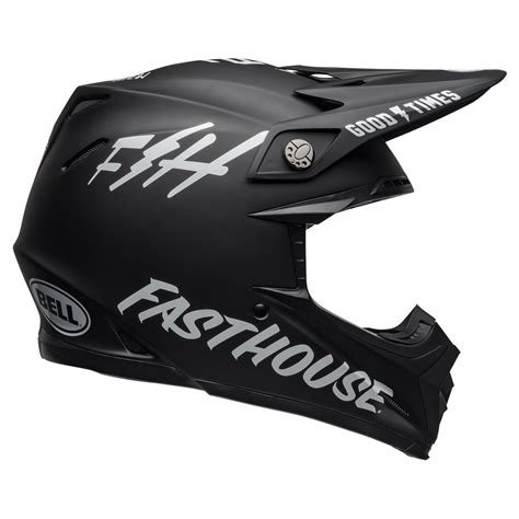 Casque Cross Bell Moto Mips Fasthouse White Black Casque Cross