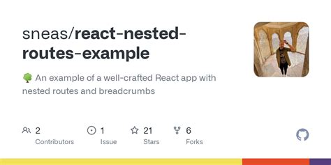 GitHub Sneas React Nested Routes Example An Example Of A Well