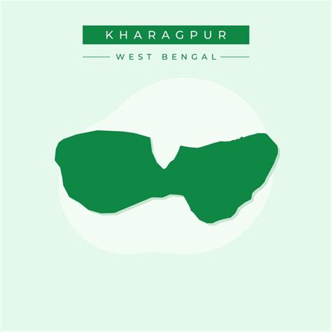 Premium Vector | Vector map of kharagpur illustration