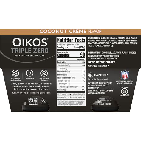 Oikos Triple Zero Nutritional Value Besto Blog