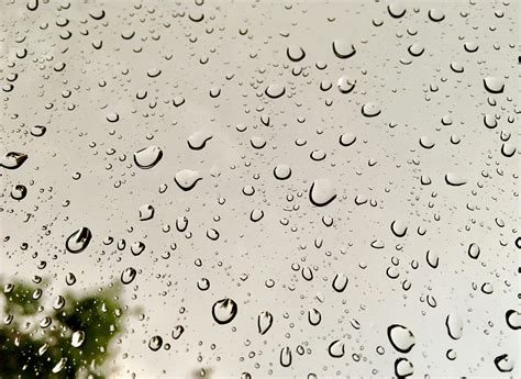 Rain Drops on Glass Window · Free Stock Photo