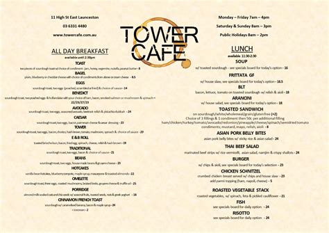 Tower CafÉ Heads Up Launceston 2023