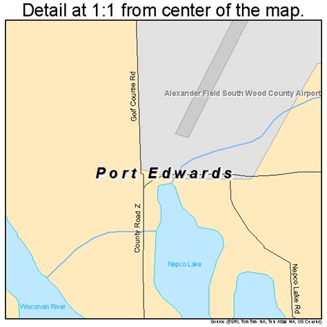 Port Edwards Wisconsin Street Map 5564175