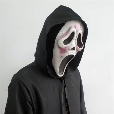 Ghostface Mask Scream 6 Horror Mask Ghost Face Scary Halloween Mask fo ...