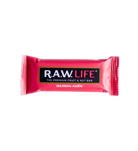 Батончик RAW LIFE "Малина-Лайм"