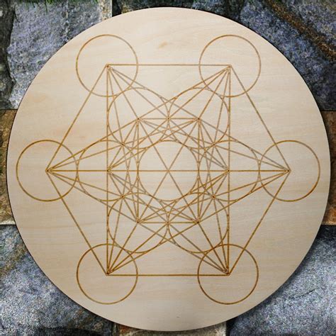 Metatrons Cube Large Grid Board From Healing Stones For You