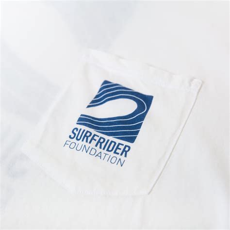 Logo Pocket T-Shirt (White) – The Surfrider Foundation