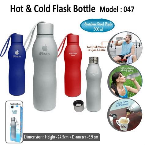 Stainless Steel Hot And Cold Flask Bottle ML At Piece In New Delhi