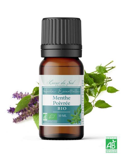 Huile Essentielle Bio De Menthe Poivree Lueur Du Sud