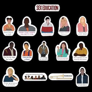 Sex Education Sticker Set Etsy
