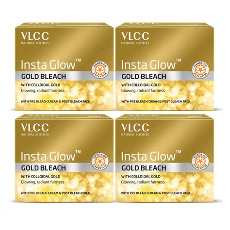 Buy Vlcc Insta Glow Gold Bleach Pack Of Online