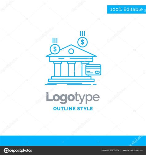 Blue Logo design for bank, payments, banking, financial, money. Stock ...