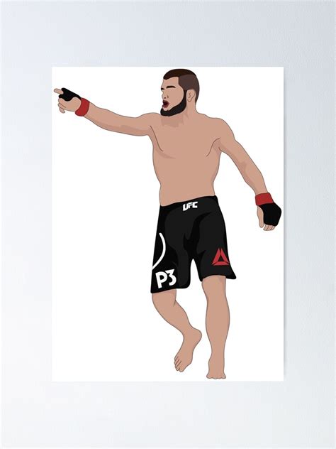 Khabib Nurmagomedov Poster For Sale By Ekwcozens Redbubble