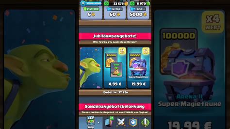 Supermagietruhe Vom Sonderangebot Öffnen LegendÄre Karte Clash Royale Youtube