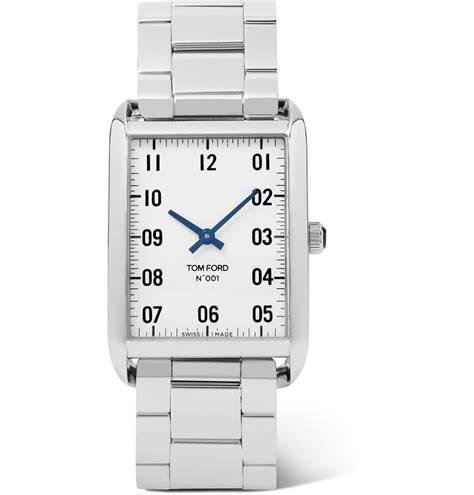 Tom Ford Timepieces 001 Stainless Steel Watch Silver Tom Ford