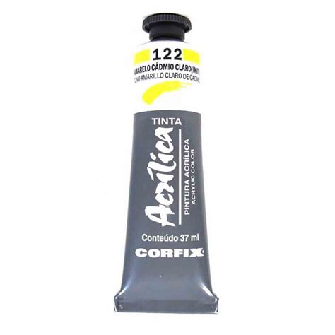 Tinta Acrilica Corfix Amarelo Cadmio Claro Imitacao Ml Shopee