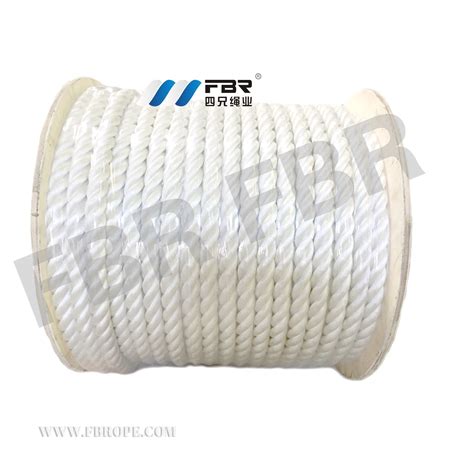 Nylon 3 Strands Twisted Rope For Fishing Marine Mooring Packing